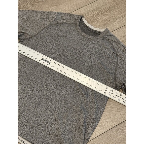 Lululemon Mens Time To Get Dirty Get Outside Get Sweaty Long Sleeve Grey 2XL XXL - Picture 6 of 7